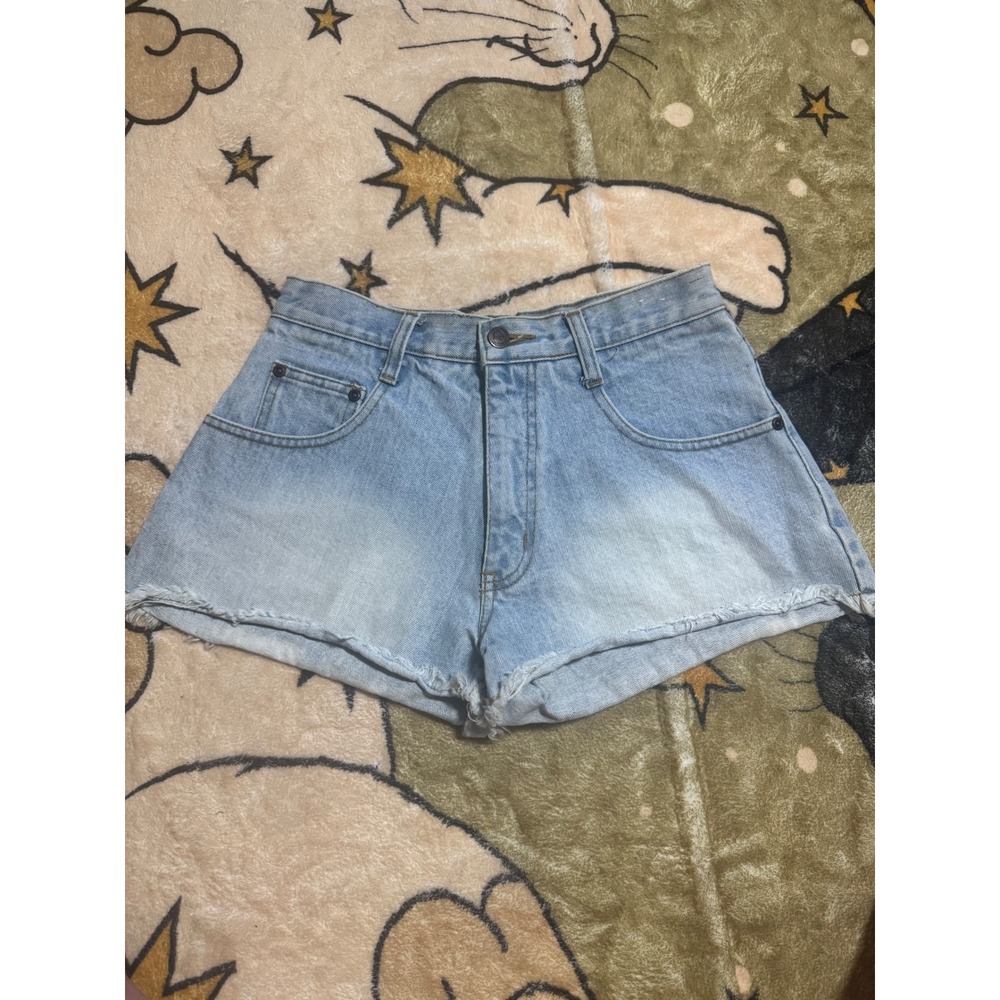 MGR It's Our Universe Denim‎ Jean Shorts Frayed Hem Light Wash Vintage size 5